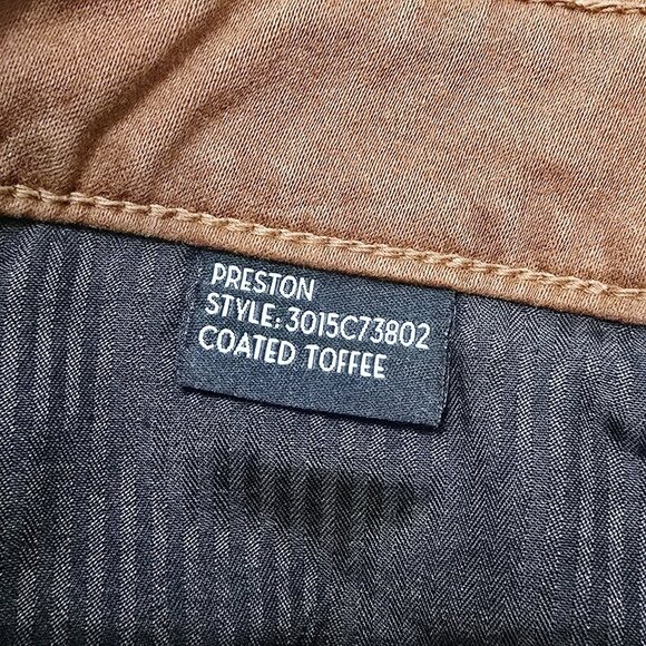 Monfrere - 33 Preston Cargo Pants Slim Fit Stretch Utility Coated Toffee $328 - Picture 8 of 8